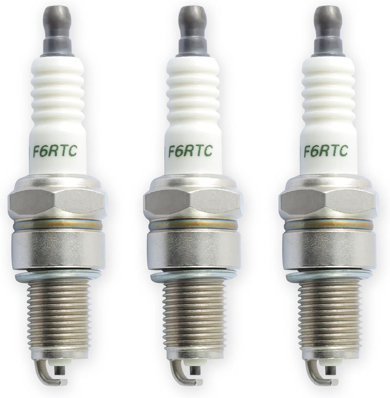 KIKITE F6RTC Spark Plug (3 Pack) F6RTC F6TC NGK BPR6ES BP6ES WR6DC RN9YC,Compatible with Honda Gx160 Gx200 GX270 Gx390 Predator 212 Champion Generac Generator fit for MTD 951-10292/751-10292 - Image 4